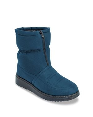 Chums Wide Fit Water Resistant Fabric Front Zip Boot - Blue