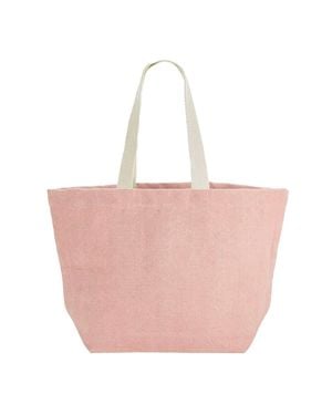 Westford Mill Washed Jute Tote Bag - Pink