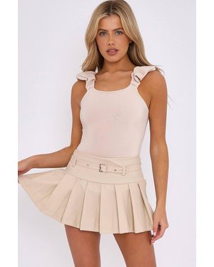 Stylewise Pleated Faux Leather - Natural