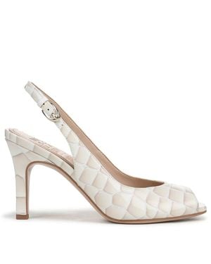 Naturalizer Alexastrappy Heeled Court Shoes - White