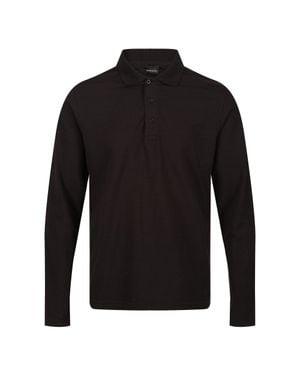 Regatta Long-Sleeved Polo Shirt - Black