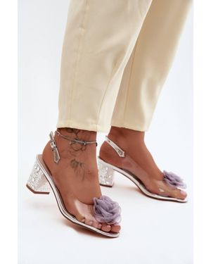 Love Lace Everyday Heeled Sandals With 6.5Cm Heel - Multicolour