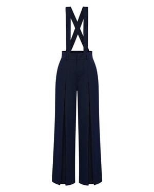 Banned Retro The Classic Trouser - Blue