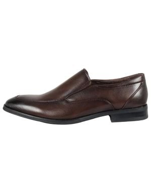 TruClothing Loafers Slip On Formal Shoes - Brown