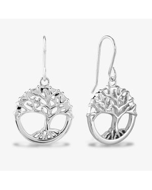 Rosa Lea Growing Tree Of Life Dropper Earrings Bj-E2985C - Metallic