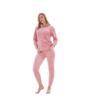 Keanu Zipped Long Pyjama Set - Red