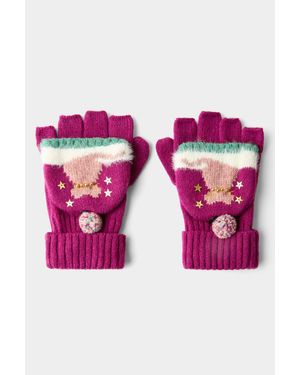 Joe Browns Cosy Cats Winter Glove - Pink