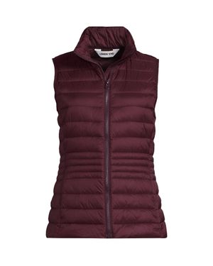 Lands' End Petite Wanderweight Down Ultralight Packable Gilet - Purple