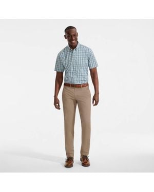 Lands' End Slim Leg Stretch Thermoregulating Chinos - Blue