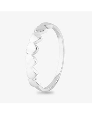 Rosa Lea Multi-Heart Ring Am-2Thb025804 52 - White
