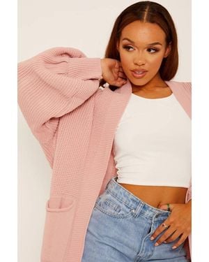 Stylewise Balloon Sleeve Longline - Pink