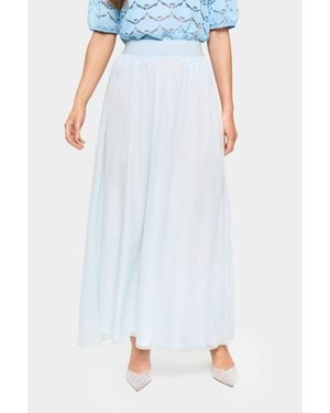 Saint Tropez Coralsz Elasticated Waist Maxi Skirt - Blue