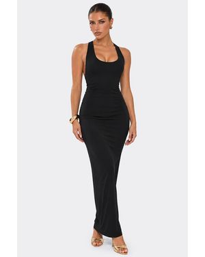 EGO Sleeveless Slinky Maxi Dress - Black