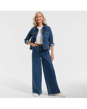 Lands' End Denim Trucker Jacket - Blue
