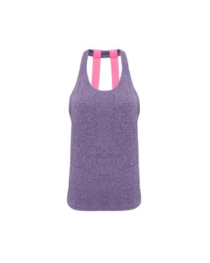 Tridri Tri Dri Double Strap Back Sleeveless Vest - Purple