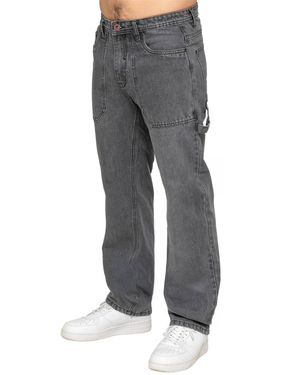 Enzo Straight Leg Carpenter Jeans - Grey