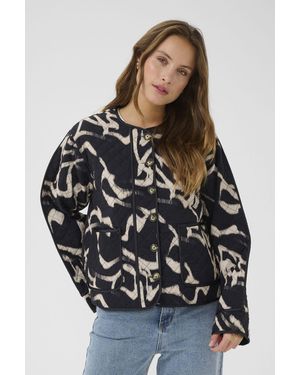 Kaffe Kakayla Long Sleeve Quilted Jacket - Black