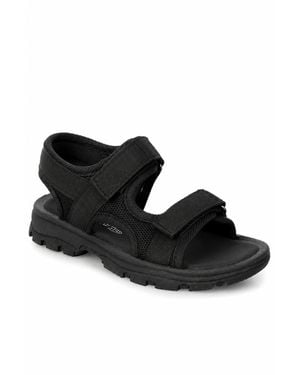 Spot on Double Strap Trekking Sports Sandals - Black