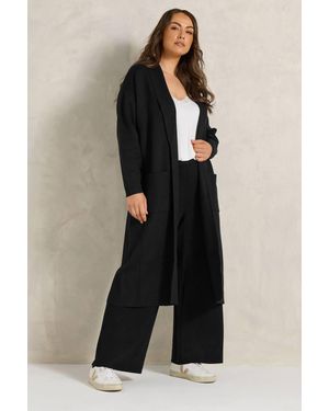 Evans Premium Longline Coatigan - Black