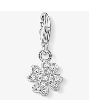 Thomas Sabo Cubic Zirconia Clover Charm 1797-051-14 - White