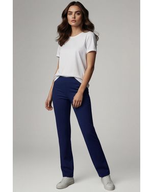 Lands' End Tall Starfish Straight Leg Stretch Jersey Trousers - Blue