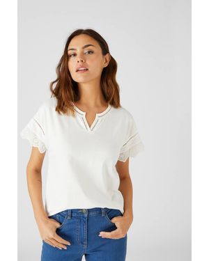 DAMART Flowy Cotton T-Shirt - White