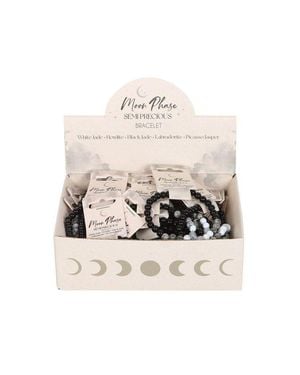 KDMD Set Of 36 Moon Phase Crystal Bracelets - Natural