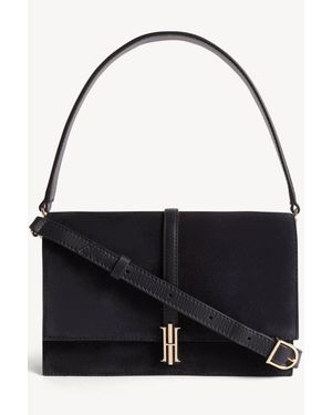 Hobbs Cassidy Suede Crossbody Bag - Black