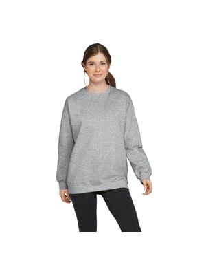 Gildan Softstyle Midweight Crew Neck Fleece Top - Grey