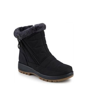 Pavers Warm Lined Twin Zip Water Resistant Weather Boots - Black