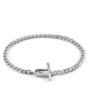 Anchor and Crew Florence Twist Chain T-Bar Bracelet - Metallic