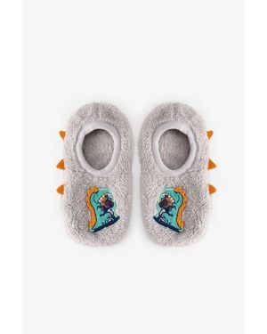 Penti Dino Power Slipper Socks - Grey