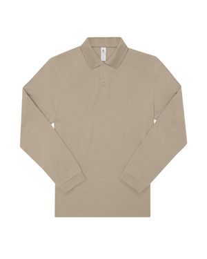 Bc My Long-Sleeved Polo Shirt - Natural
