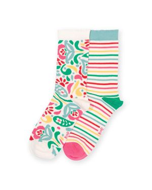 Kite Paisley Power Socks - White
