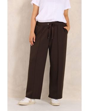 Evans Wide Leg Joggers - Black