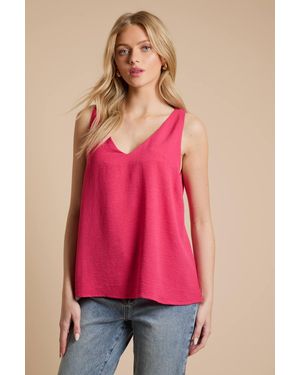 Dorothy Perkins Built Up V Neck Cami - Pink