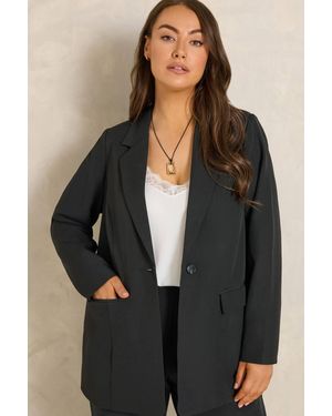 Evans Tailored Blazer - Black