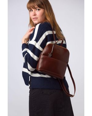 Conkca 'Hollis' Leather Backpack - Blue
