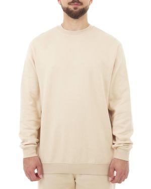 Smart Living Classic Crew Neck Sweatshirt Long Sleeve Casual Pullover Jumper - Natural