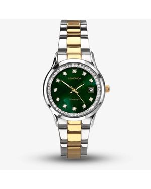 Sekonda Dress Catherine Two Colour Crystal Watch 40295 - Green