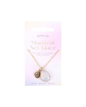 KDMD Opalite Manifestation Necklace - Pink