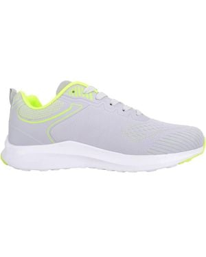Absolute Footwear Slip On Lace Up Sports Walking Gym Running Leisure Trainers - White