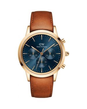 Daniel Wellington Dw00100639 Iconic 42Mm Quartz Watch - Blue