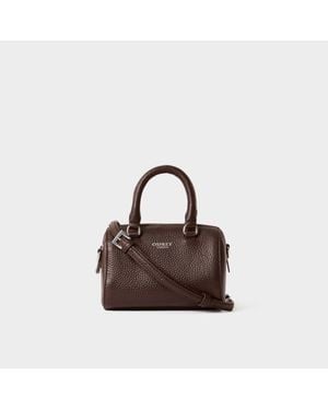 Osprey The Madison Mini Leather Barrel Bag - Brown