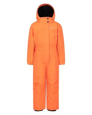 Mountain Warehouse 'Cloud' Waterproof Skiing Winter Fleece Lined Snowsuit - Orange