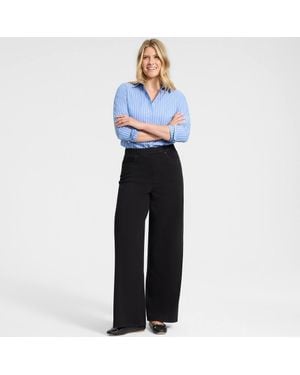 Lands' End Tall Starfish Wide Leg Jeans - Blue