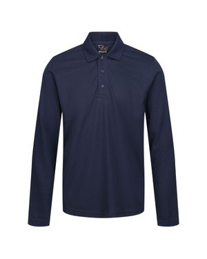 Regatta Long-Sleeved Polo Shirt - Blue