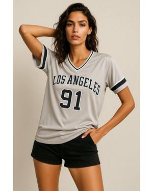 Stylewise Los Angeles Print - Grey