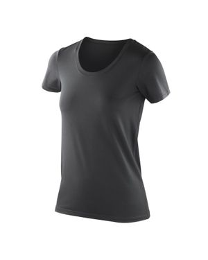 Spiro Impact Softex Short Sleeve T-Shirt - Black