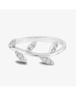 Rosa Lea Leaves Ring Am-2Thb013404 - Metallic